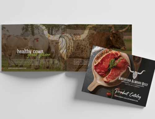 American Almond Beef Catalog Graphic Design